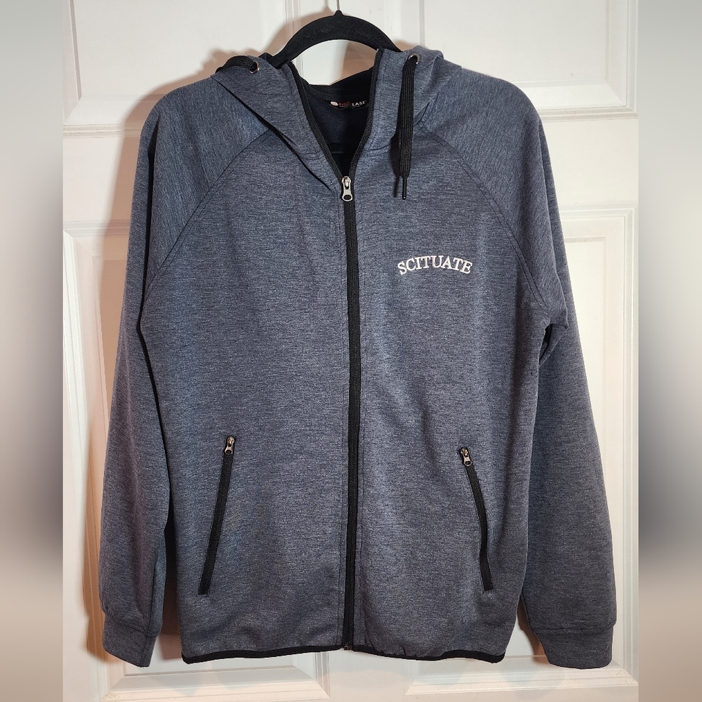 HeatLast Scituate Men's Grey Full-Zip Hooded Sweater Small